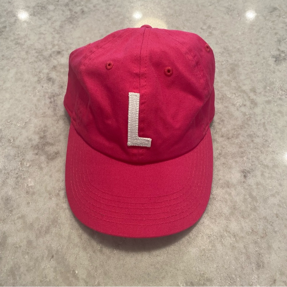 Rey to Z Pink Letter L Baseball Hat